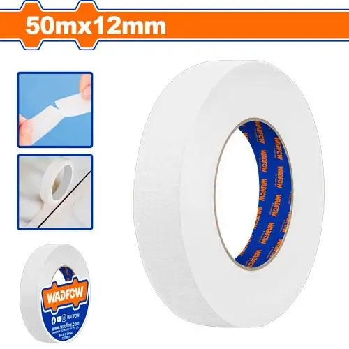 CINTA PAPEL BLANCO PARA PINTURA 50M12MM 