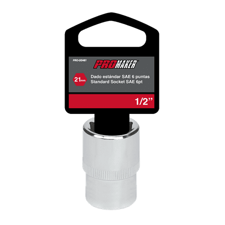 Dado 1/2 Standard Socket Metric 6Pt 21mm Promaker PRO-DD481