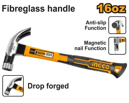 MARTILLO UÑA 16OZ 450GRS 