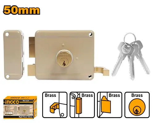 CERRADURA SOBREPONER IZQ 50MM CON LLAVE YALE
