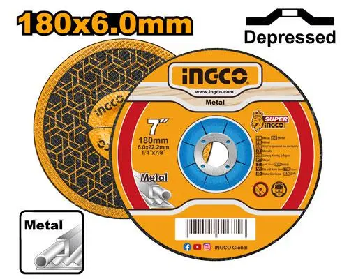 DISCO DESBASTE METAL 7X1/4X7/8 6.0MM 