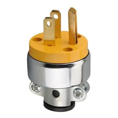 ENCHUFE VINYL METAL CON TIERRA 125V 20A 