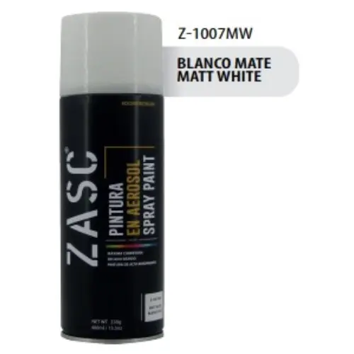 SPRAY BLANCO MATTE 400 ML ZASC 