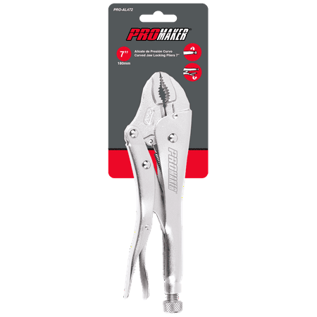 ALICATE DE PRESION MANDIBULA CURVA 7" MARCA PROMAKER