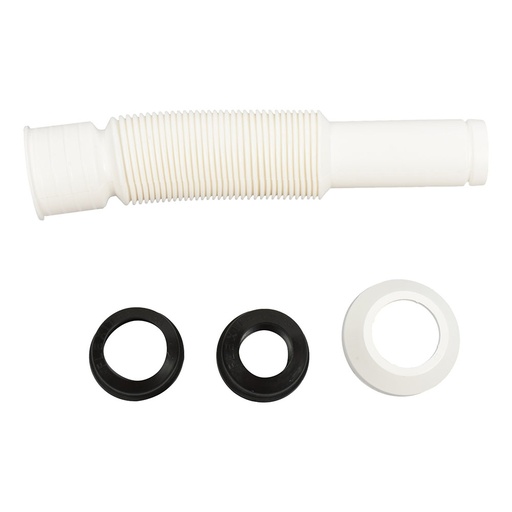 Sifon Extensión Corrugada Para Desagüe Lavabo/fregadero 1 1/2 Pulgada Blanco